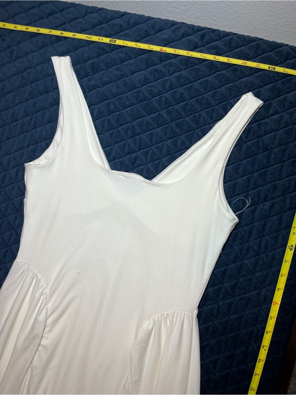 Derek Heart Strapless White Fit-and-Flare Dress - Picture 7 of 7